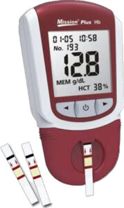 HB Mission Plus Hemoglobin Meter