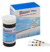 MISSION PLUS Hemoglobin Meter Test Strips (50 Pack)